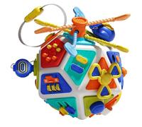 Xoeryoy Cube occupé, 1 Cube d'activité Montessori Busy Board |.Jouet sensoriel à 22 Faces pour Les Tout-Petits |.Multicolore, 7, 2x7, 2x8, 39 Pouces