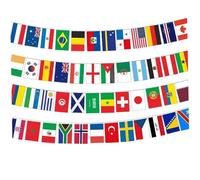 Xoeryoy Drapeaux du Monde, Guirlande de bannières de Drapeaux la FIFA 2026 - 48 Pays du Monde, 17, 5 m Long, 7, 87 x 11, 81 Pouces, Tissu Chunya, décoration intérieure et extérieure pour