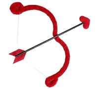 Xoeryoy Ensemble d'arc et de flèche de Cupidon en Forme cœur, Accessoire Mignon pour la Saint-Valentin, pour Cosplay, Photographie noël, Rouge