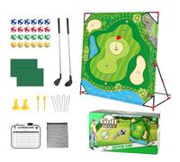 Xoeryoy Jeu de Golf pour Enfants 1 Jeu Complet de Tapis Golf Collant Comprenant Un Tapis, Un Club, Une Balle et Plus Encore pour l'entraînement intérieur et extérieur des Enfants Plus 3 Ans