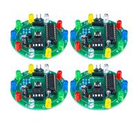 Xoeryoy Kit de Pratique de Soudure, 4 pièces, Kit électronique Bricolage, Soudure Roue pour la Formation des compétences et Ensemble projets Amusants, Alimentation 3v