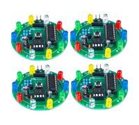 Xoeryoy Kit de Pratique de Soudure, 4 pièces, Kit électronique Bricolage, Soudure Roue pour la Formation des compétences et Ensemble projets Amusants, Alimentation 3v