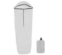 Xoeryoy Liner de Sac de Couchage 83x28 Pouces en Nylon en Nylon à Isolation Ultra-légers Camping doublures avec hotte à Cordon plitable étanche Feuilles Voyage Portables pour exté