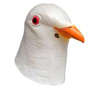 Xoeryoy Masque Pigeon Masque Halloween d'oiseau en latex complet avec trous d'air Costumes Animal Halloween pour costume Cosplay
