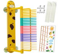 Xoeryoy Outil de Mesure de Saut Vertical pour Enfants Testeur Saut Vertical avec videur à Hauteur réglable et Ventouse Appareil Mesure d'entraînement pour Enfants Jouets Toucher et tapotemen