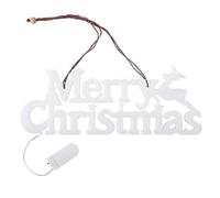 Xoeryoy Panneau Lumineux Joyeux Noël extérieur 3D LED néon Joyeux Noël 27, 9 x 10, 2 cm, décoration Murale de fenêtre de Maison, décoration pour Bricolage, Couronne, Ornement, Fond, fête du N
