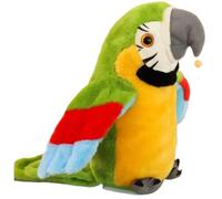 Xoeryoy Parlant du Perroquet, répétez ce Que Vous Dites des Jouets de Perroquet, des Animaux en Peluche en Peluche Toy Record électronique Bird Bird Shake Wing Talk Toys for Kids garçons Filles cad