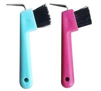 Xoeryoy Pick Hof Pick 2pcs Remplacement de la Main-d'œuvre Portable Brosse de Cheval en Chevaux Portable avec Trou Nettoyage Trou Suspension, Couleur aléatoire