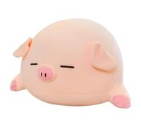 Xoeryoy Pig Plush 15.7 inch Weighted Pig Stuffed Animal, Cute Cuddle Pillow Plush Toy with Sleeping Eyes, Soft Pillow for Kids