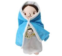 Xoeryoy Poupée en Peluche Jésus, 13 Pouces, poupée Mignonne avec bébé Jésus, Peluche Douce, Jouets chrétiens Religieux pour Enfants, Cadeaux de baptême de Pâques