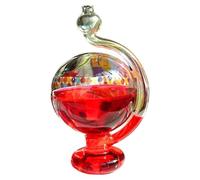 Xoeryoy Prédicteur météo en Verre tempête, manomètre barométrique visuel Rouge, baromètres en Verre Portables pour Les Cadeaux de décoration de Bureau à Domicile
