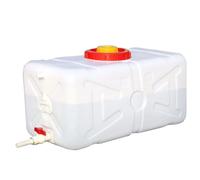 Xoeryoy Récipient d'eau 25L 10x10x16 Pouces réservoir d'eau rectangulaire avec Capuchon et poignée 3/4 Récipient de Rangement pour ménage, Camping, randonnée