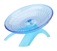 Xoeryoy Roue de Hamster 7 Pouces, Roue de Hamster silencieuse, Soucoupe Volante antidérapante, Spinner Rat, Exercice Stable, Course à Pied pour Hamsters Nains, Rat Gerbille, Petits Animaux, Bleu
