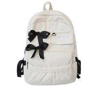 Xoeryoy Sac à dos à nœud pour filles, sac dos nœud Coquette en velours côtelé, d'école esthétique mignon pour l'extérieur, l'école, les voyages