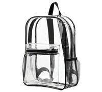 Xoeryoy Sac à Dos Transparent Sac à Dos Transparent en PVC Souple capacité Grand Plusieurs Poches avec Sangles renforcées pour Les Voya