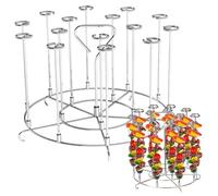 Xoeryoy Support à brochettes Shawarma 304 en Acier Inoxydable Vertical pour friteuse à air 7, 9 x 5, 1 Pouces Brochettes de Barbecue faciles Nettoyer pour la Cuisine Domicile 8 QT Kabobs Pot Supplies