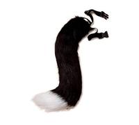 Xoeryoy THERIAN Tail Bendable Fox Tail with Metal Skeleton Adjustable Furry Furry Wolf for Cosplay Halloween Christmas Party