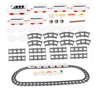 Xoeryoy Train à Sushi, Train Alimentaire Rotatif alimenté par Batterie pour Table à Manger avec Bande transporteuse sur Rail pour Table d'affichage de fête, Plaque pivotante