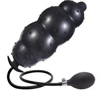 xofoco Plugs Anals Gode en Silicone Gonflable Sex Toýs adjustable Anus Massager avec diamètre 12cm Anal Expansion Stimulation SM Dildo Fétiche pour Adultes Jouet sexuel, Noir