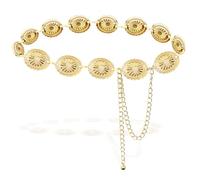 XOKL Ceinture en Chaîne Dorée pour Femme - Métal Bohème Chaîne de Taille (Or)