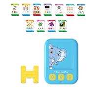 Xoktlde Cartes éducatives clignotantes pour la petite enfance - Jouet parlant bilingue - Améliore les compétences linguistiques - Contrôle de la motricité fine - À partir de 3 ans - Apprentissage des