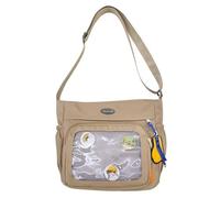 Xoktlde Ita Bag Sac à main à bandoulière mignon avec épingle à bandoulière Sac à main d'école japonais pour un usage quotidien, kaki, One Size