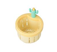 Xoktlde Passoire de vidange d'évier de cuisine en forme de cactus avec presses pour vider le panier filtre collecteur cactus déchets de cuisine type presse à déchets de cuisine