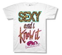 XOL LMFAO Sexy and I Know It Cheetah Text White T Shirt