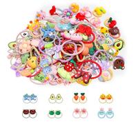 xolear 100 Pièces Elastiques à Cheveux Colorés pour Filles, Elastique Cheveux Fille, Chouchou Bebe à Tresses, Accessoires pour Queue de Cheval, Chouchous de pour Femme et Enfants
