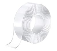 xolear 3 Mètres Double Face, Double Face Extra Fort Transparent, Non Marquant Ruban Adhésif Nano Tape, Amovible Sans Laisser de Résidus pour Tapis Mur Photo Cuisine Maison