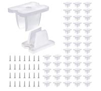 xolear 50 Pièces LED Néon Montage Clips Fixation Ruban LED Bande Pinces Support pour Bandes Apte 6mm Translucent LED Néon Flex Bande Eclairage Inclure Vis