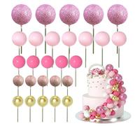 xolear 50Pce Boule Decoration Gateau, 4 Tailles Topper de Gâteau de Ballon