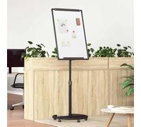 Xolmizyn Tableau blanc magnétique - Tableau d'écriture mobile - 62 x 62,5 x | Comprend un support mobile, 5 roulettes, hauteur réglable, surface magnétique