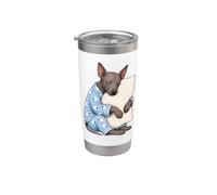 Xoloitzcuintli Dormir dans un pyjama mignon Chien Xolo Gobelet isotherme en acier inoxydable double paroi