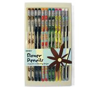 Xonex Lot de 12 crayons à fleurs, 6 motifs, assortis (10700)