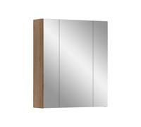 xonox.Home Armoire à Miroir Ice 60 x 70 x 18 cm dans Le Corps et l'avant Imitation chêne Artisan - Armoire à Miroir avec Aspect Bois foncé - Fonctionnelle et Moderne