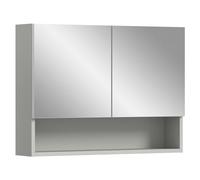 xonox.home Armoire, Gris Clair NB./Miroir Avant, ca.74x55x17 cm