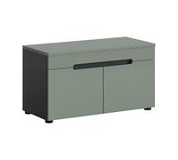 xonox.Home Banc Canu 80 x 45 x 37 cm en Basalte Gris NB Banc vestiaire Coffre Moderne et Fonctionnel