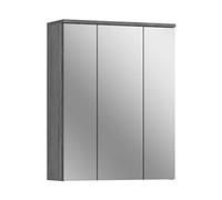 xonox.home Blake Bad X02B2725, Bois d'ingénierie, Avant : Verre Miroir, Corps : Imitation Argent fumé, Finition Argent fumé Imitation, 60 x 77 x 21 cm