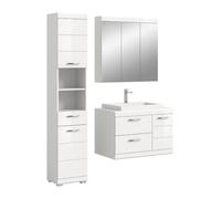 xonox.home - Combinaison de salle de bain 3 pièces Scout blanc brillant/blanc