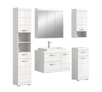 xonox.home - Combinaison de salle de bain 5 pièces Scout blanc brillant
