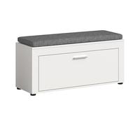 xonox.home Jam X8BA9632 Porte-Manteau avec Coussin d'assise Blanc env. 100 x 44 x 35 cm