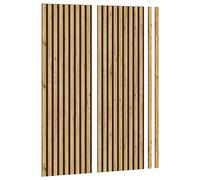 xonox.home Lot de 2 Panneaux acoustiques Silence 40 x 120 x 2 cm en chêne Artisanal NB - Panneaux muraux - Revêtement Mural à lamelles - Moderne et Fonctionnel