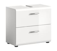 xonox.home Meuble sous-lavabo Blanc Brillant 33 x 60 x 14 cm