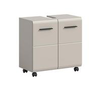 xonox.Home Meuble sous-lavabo Ice 60 x 58 x 30 cm en Cachemire mélamine et Cachemire Mat - Meuble Bas Fonctionnel pour l'ordre Quotidien - Revêtement élégant, rectiligne et Rapide à Monter