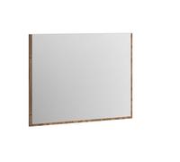 xonox.Home - Miroir Mural Bueno 95 x 70 x 2 cm en Corps/façade en mélamine Basalte et abs. Nox Oak NB. Miroir de Couloir décoratif - Pratique et élégant