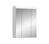 xonox.home Scout Armoire de Salle de Bain avec Miroir, Avant Blanc Brillant, Corps Profond, env. 60 x 79 x 18 cm