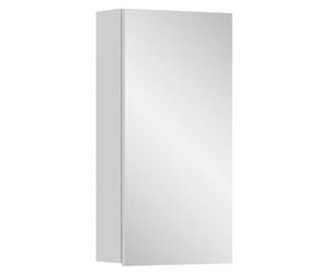 xonox.home Vira X2LA9723 Armoire de Salle de Bain en mélamine avec Grande Surface Miroir Blanc env. 38 x 77 x 18 cm