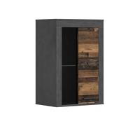 xonox.home Wohnen Jam X8BB4T40 Vitrine décorative en Verre en Imitation Bois Vieilli et Matera env. 600 x 86 x 35 cm