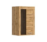 xonox.home Wohnen Jam X8BM9T40 Vitrine décorative en Verre et Commode en chêne Wotan mélamine env. 600 x 86 x 35 cm